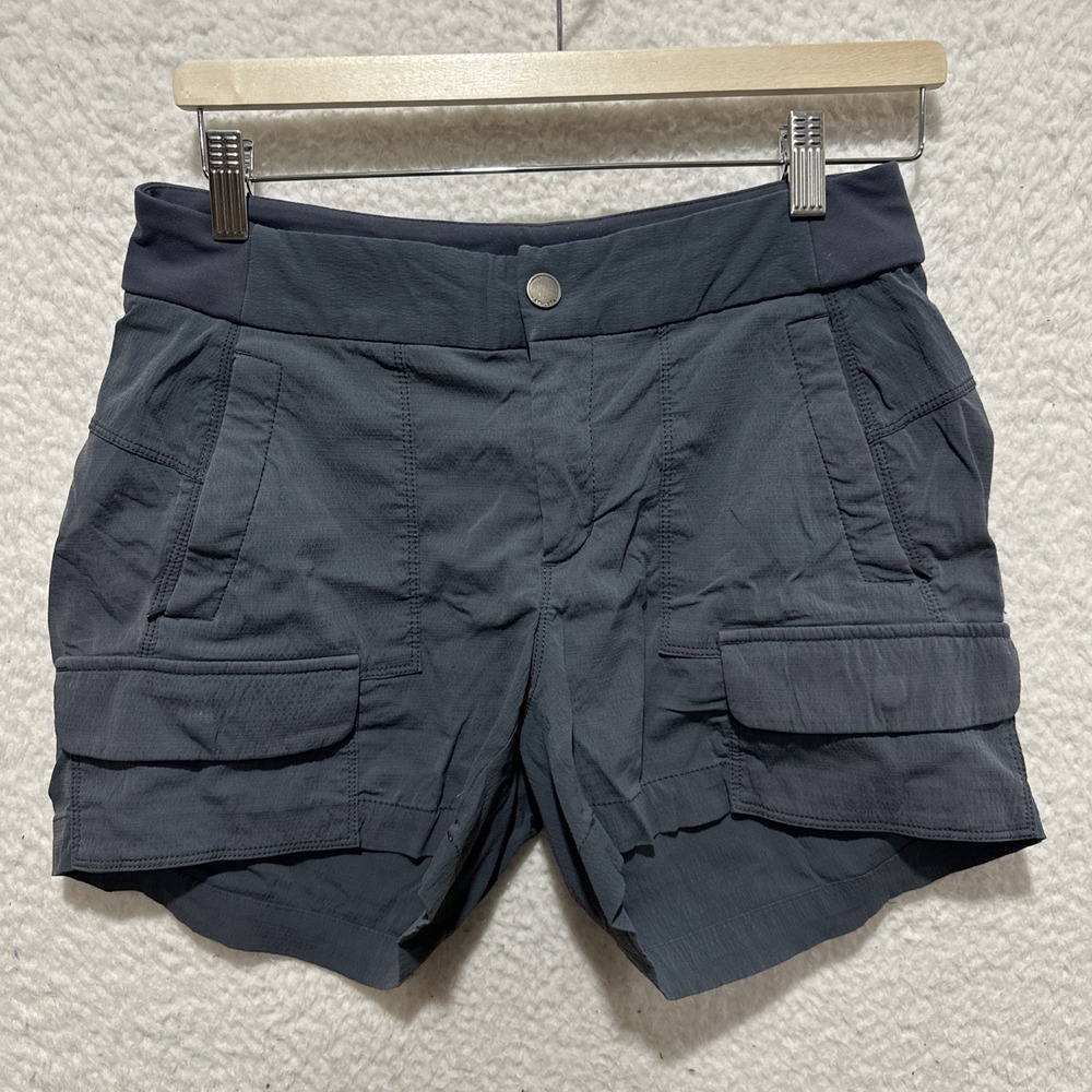 ATHLETA Women's Cargo Shorts Size 4 Zip Pockets Gray Performance Casual‎